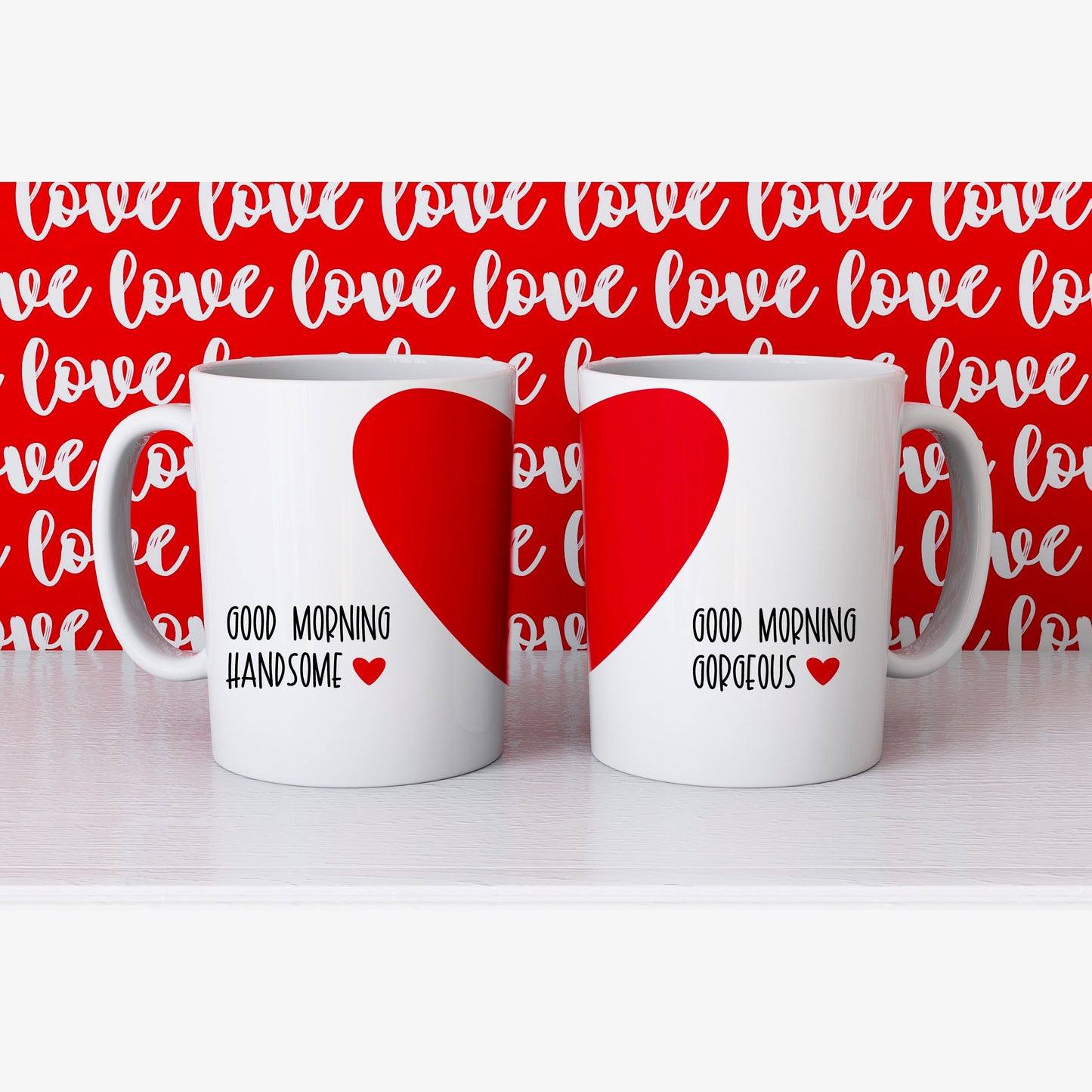 Good Morning Handsome + Gorgeous Mug Set