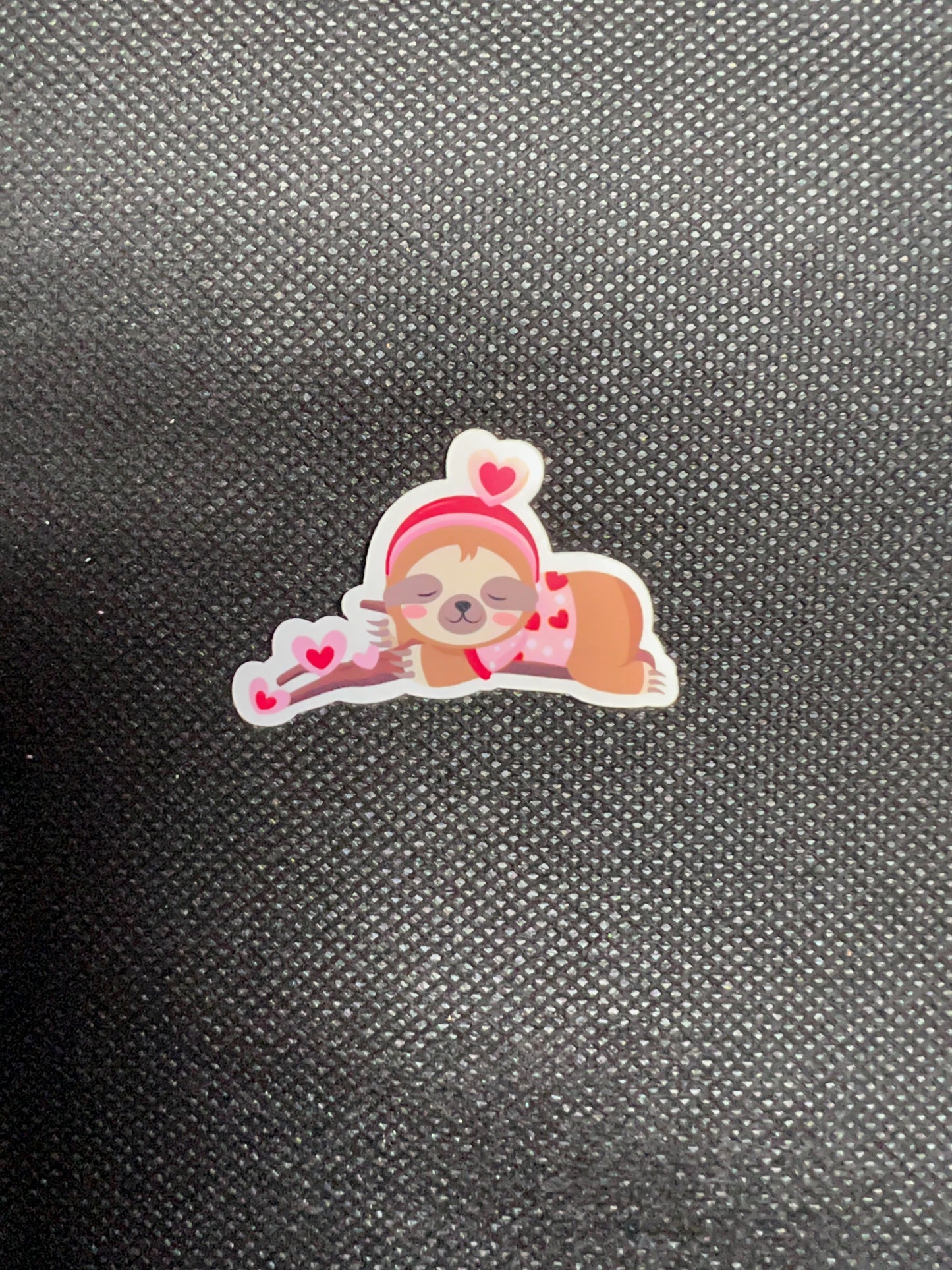 Love Sloth Sleeping Vinyl Sticker