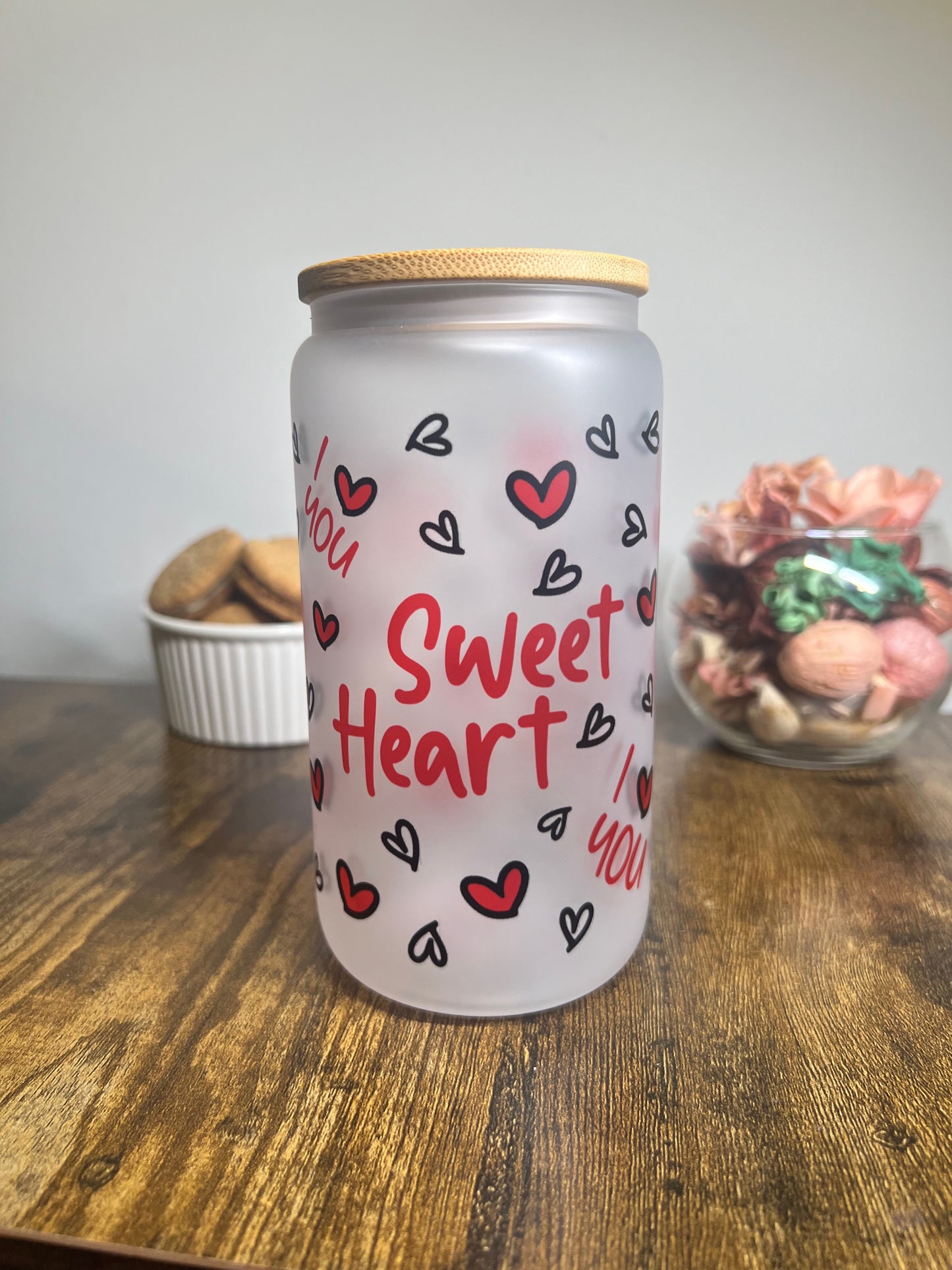 Sweet Heart Drinking Glass