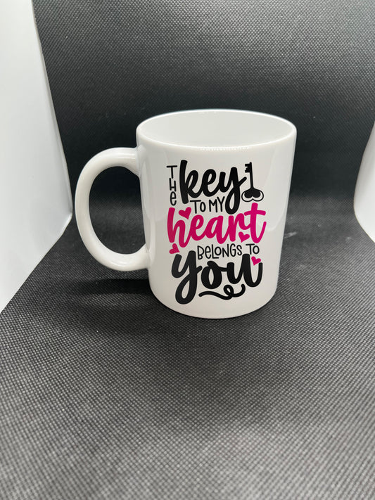 The Key to My Heart Belongs to You Mug