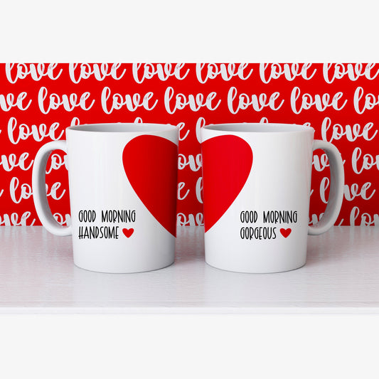 Good Morning Handsome + Gorgeous Mug Set