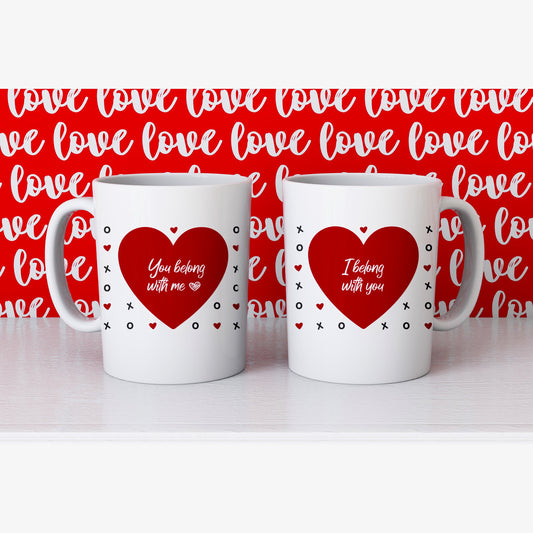 You Belong With Me Mug Set