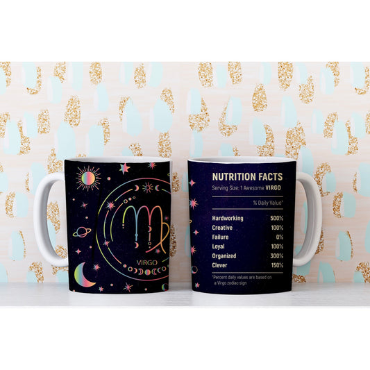 Zodiac Nutritional Facts Mug