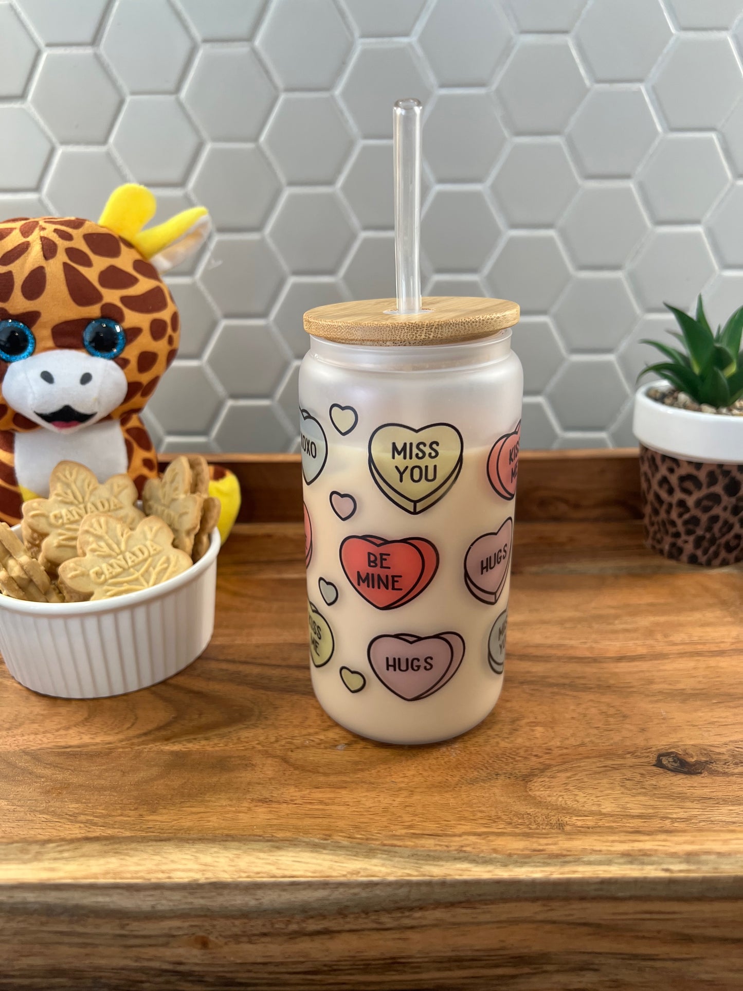 Heart Pills Drinking Glass