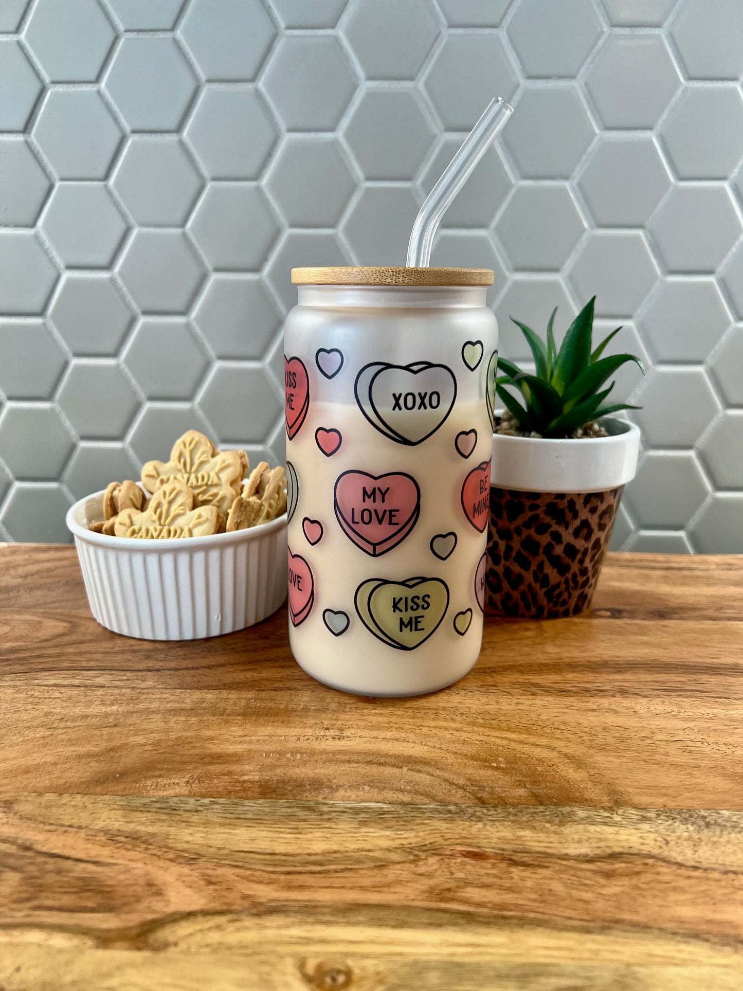 Heart Pills Drinking Glass